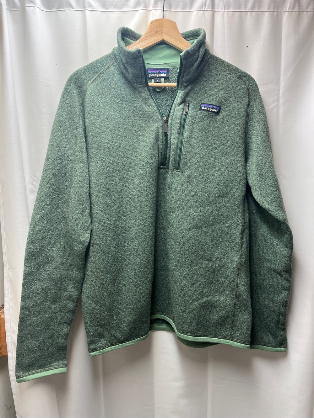 Patagonia Better Sweater Green Half-Zip Fleece Pullover- M